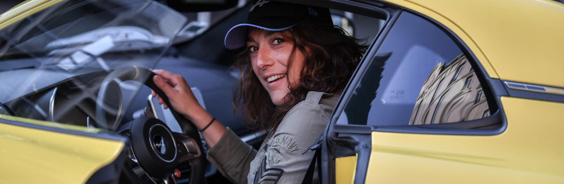 Cathy, pilote du binôme du Rallye des Driveuses