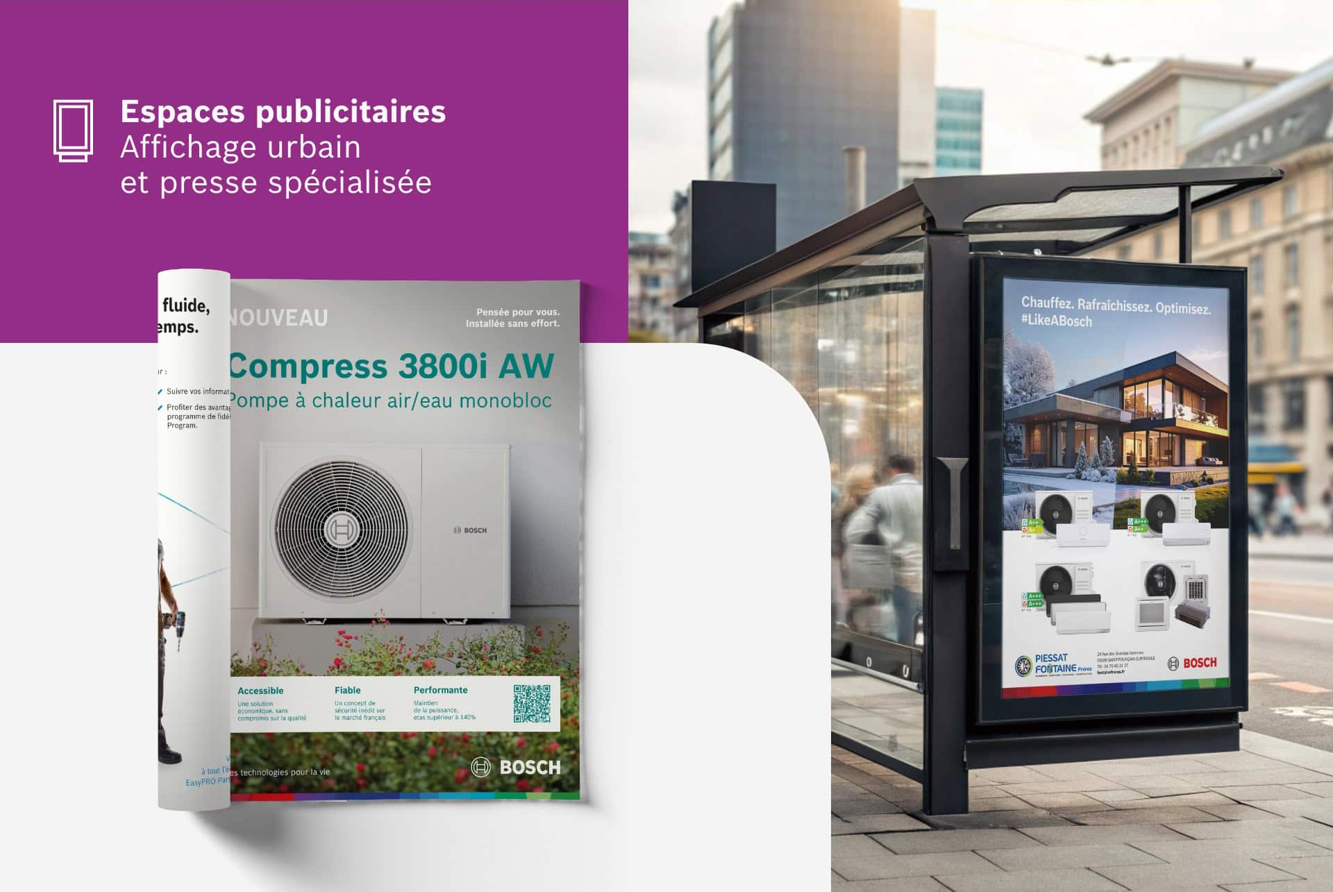 Espaces publicitaires : affichage urbain et presse spécialisée