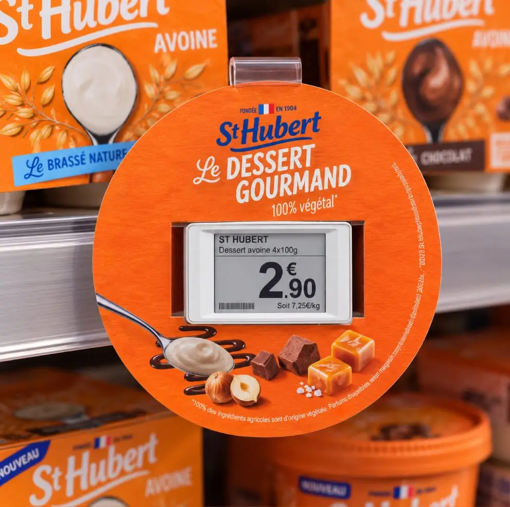 Etiquette de prix St-Hubert gamme Dessert Gourmand
