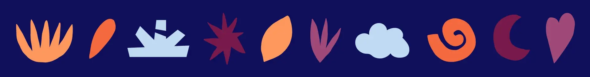 éléments graphiques de l'univers de marque