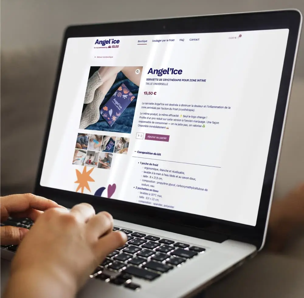 page boutique en ligne du site web